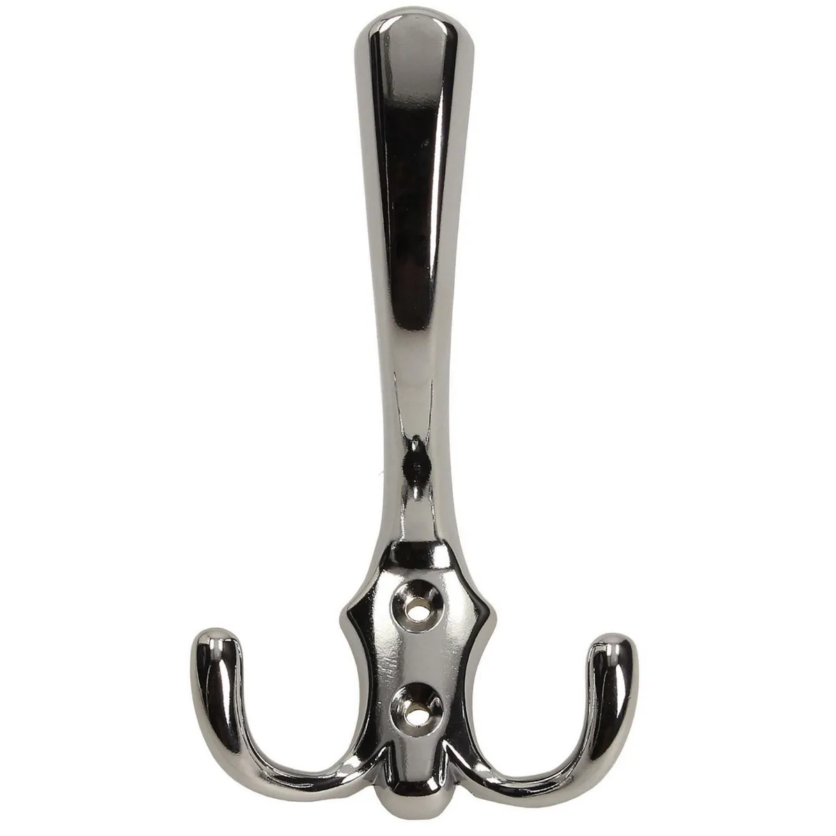 FIXSER - Colgador Gancho Triple ZAMAK Cromo Brillo DEW89