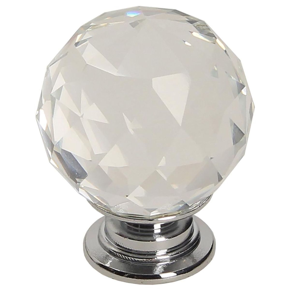 FIXSER - Jalador de Perilla Cristal Transparente GP14 30 mm