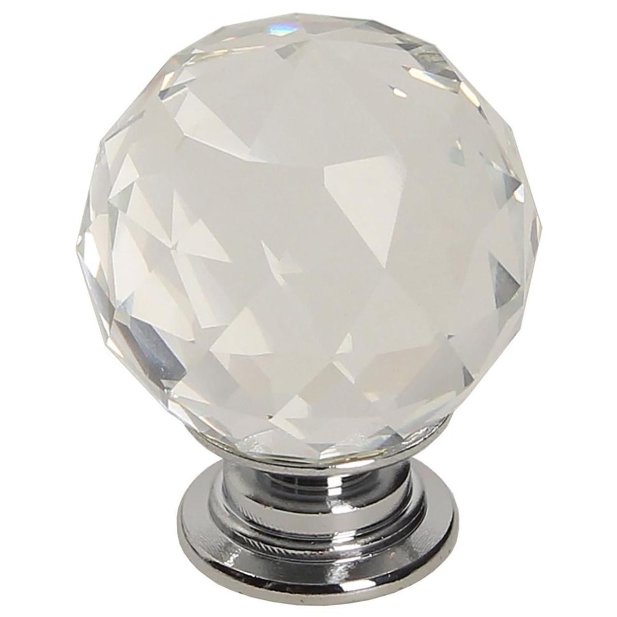 FIXSER - Jalador de Perilla Cristal Transparente GP14 30 mm