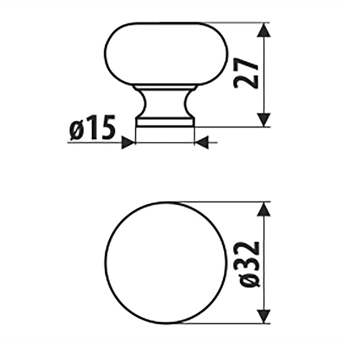 FIXSER - Jalador de Perilla Zamak Negro Mate GP16 32 mm