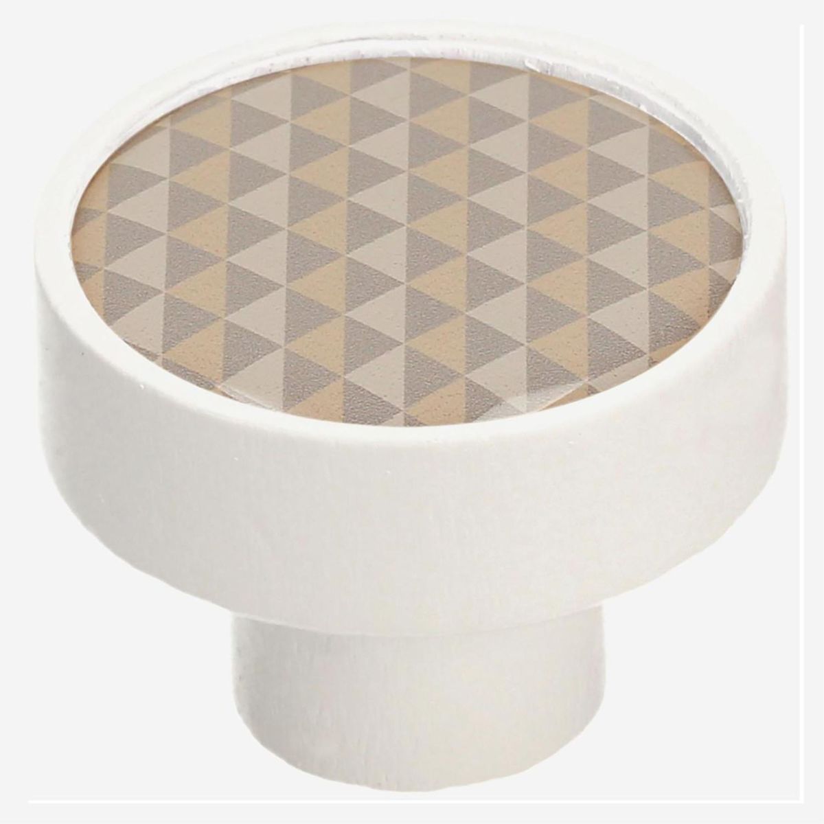 FIXSER - Jalador de Perilla Haya Blanco con Patrones Marrones GD08 36 mm