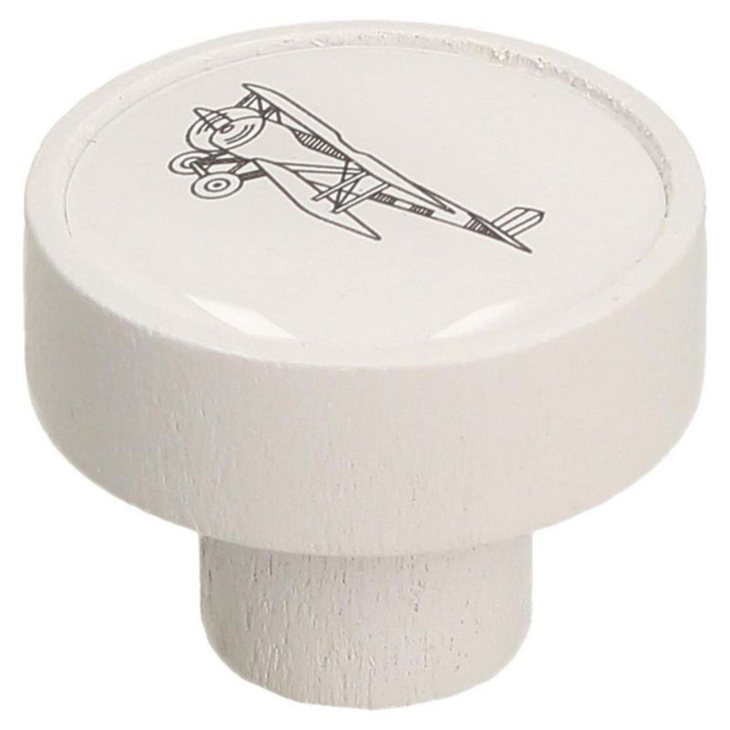 FIXSER - Jalador de Perilla Haya Blanco Avión GD08 36 mm