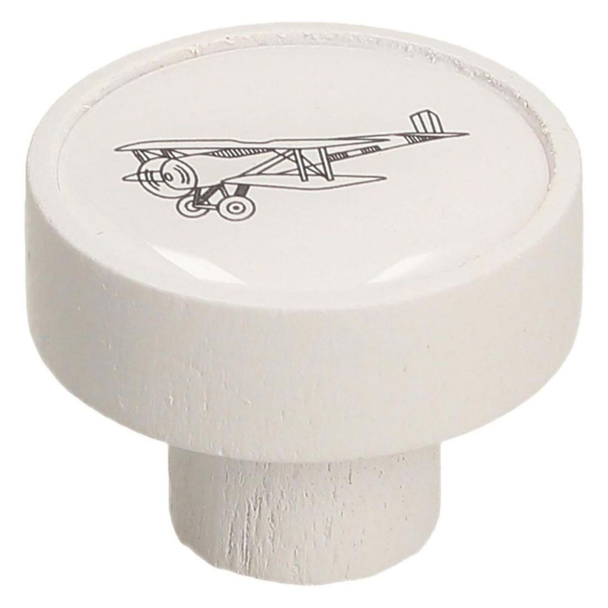 FIXSER - Jalador de Perilla Haya Blanco Avión GD08 36 mm