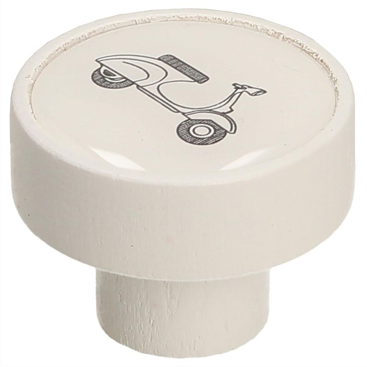 FIXSER - Jalador de Perilla Haya Blanco Scooter GD08 36 mm