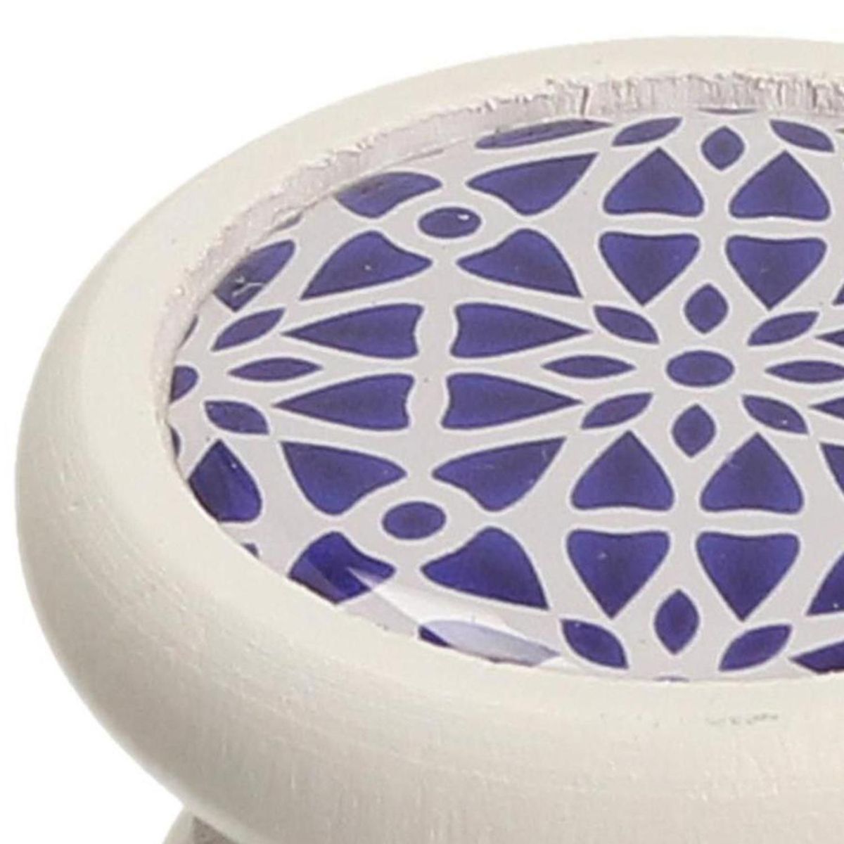 FIXSER - Jalador de Perilla Haya Blanco Azul Claro GD07 40 mm