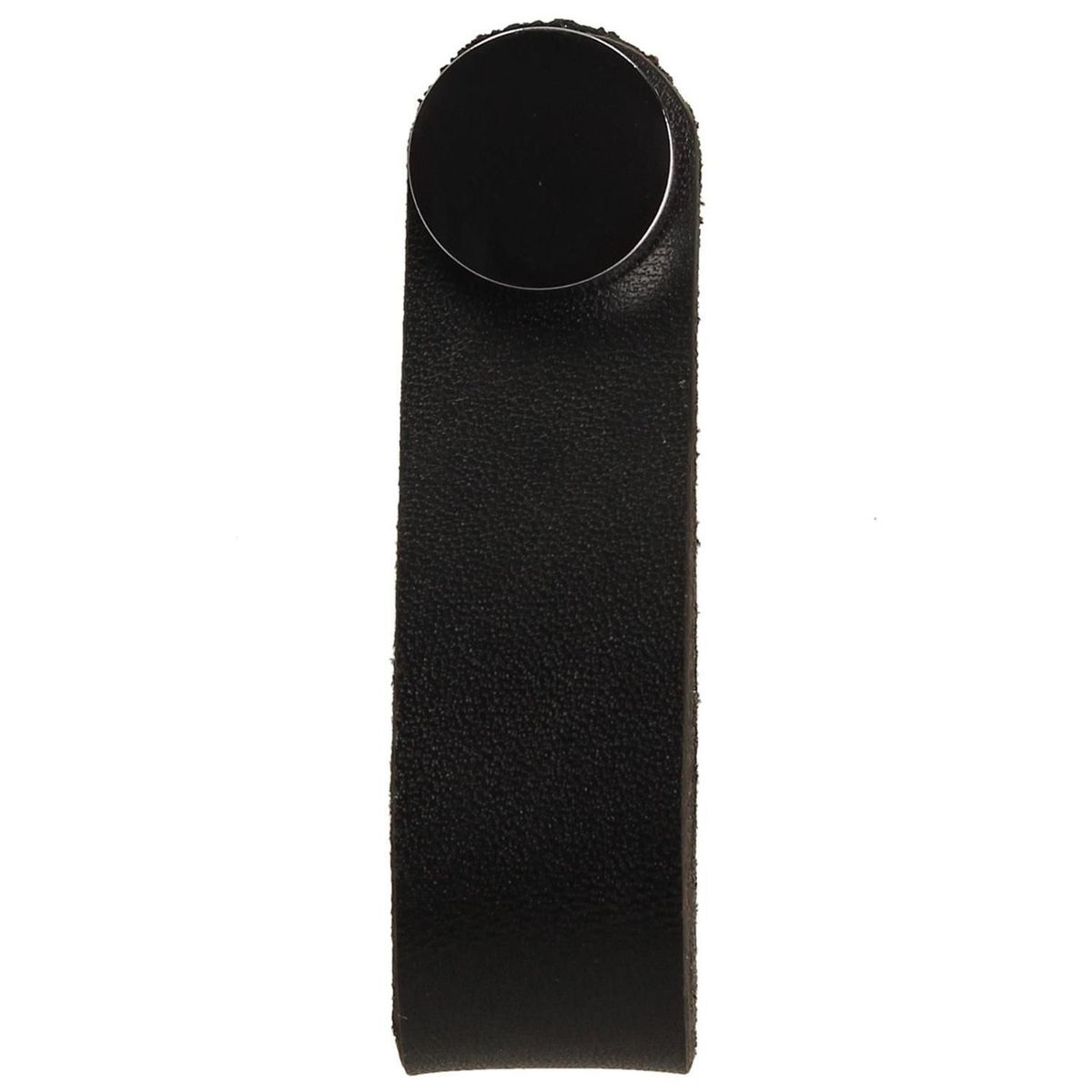 FIXSER - Jalador de Perilla Piel Negra Botón Brillo GL24