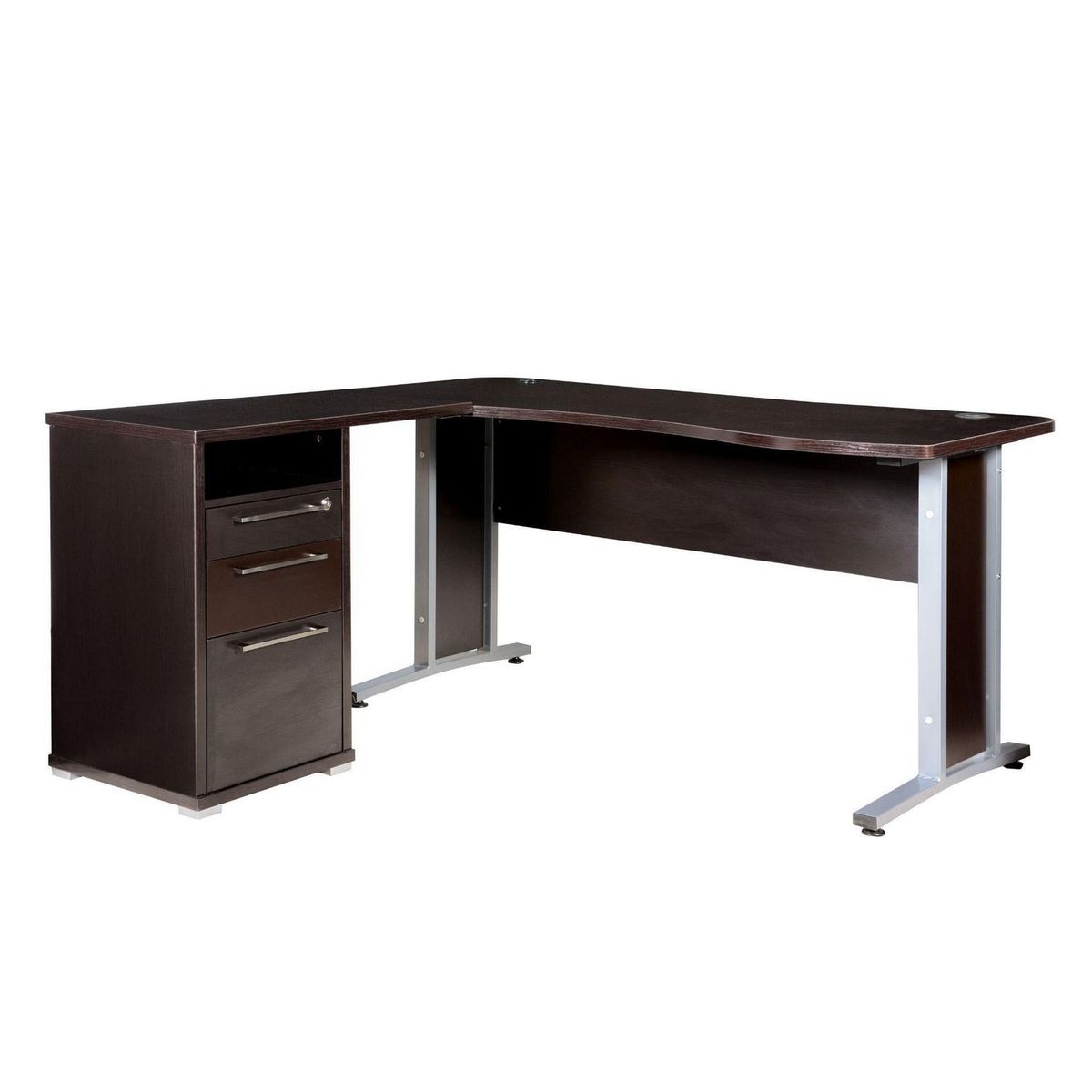 JUST HOME COLLECTION - Escritorio en L Café Melamina Europa