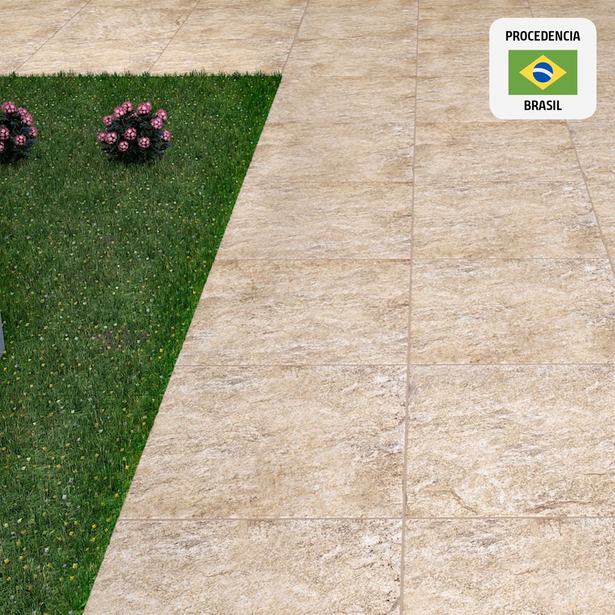 HOLZTEK - Cerámica Beige Cementicio 62X62cm 2.32m2 Rocks Plus AD