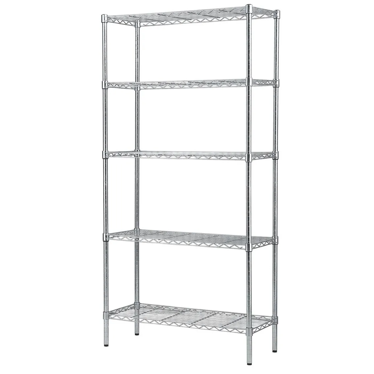 JUST HOME COLLECTION - Estante Metal 5 Niveles 90X35X180cm Cromado 50 kg