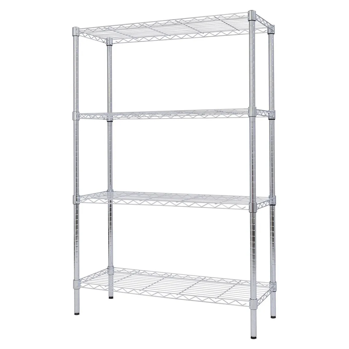 JUST HOME COLLECTION - Estante Metal 4 Niveles 137x90x35cm Gris 50 kg