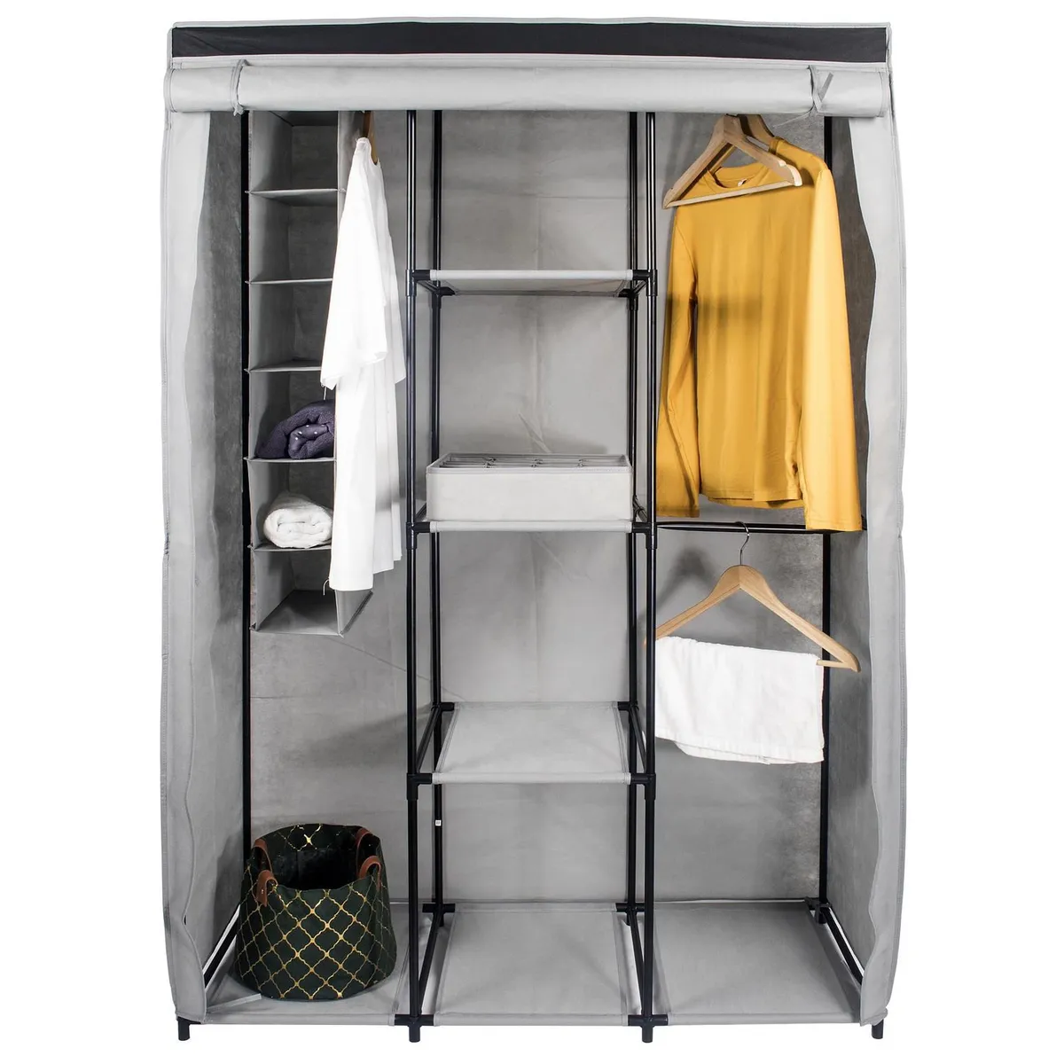 JUST HOME COLLECTION - Closet de Tela 106x158x45cm Gris