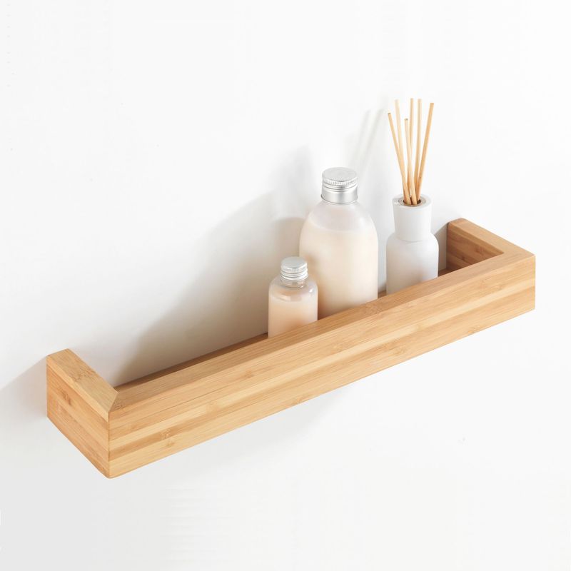 WENKO - Repisa Flotante 40x9x5cm Bambú