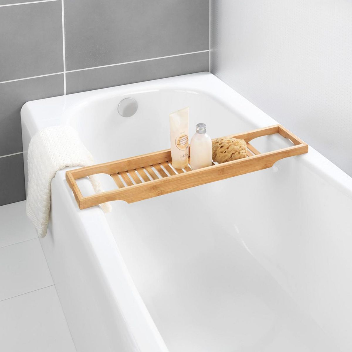 WENKO - Bandeja de tina Bambú 16X70