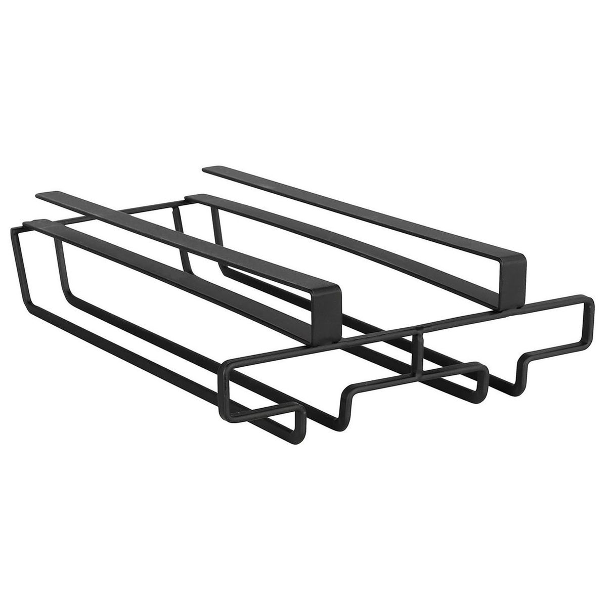 WENKO - Colgador de Copas Negro