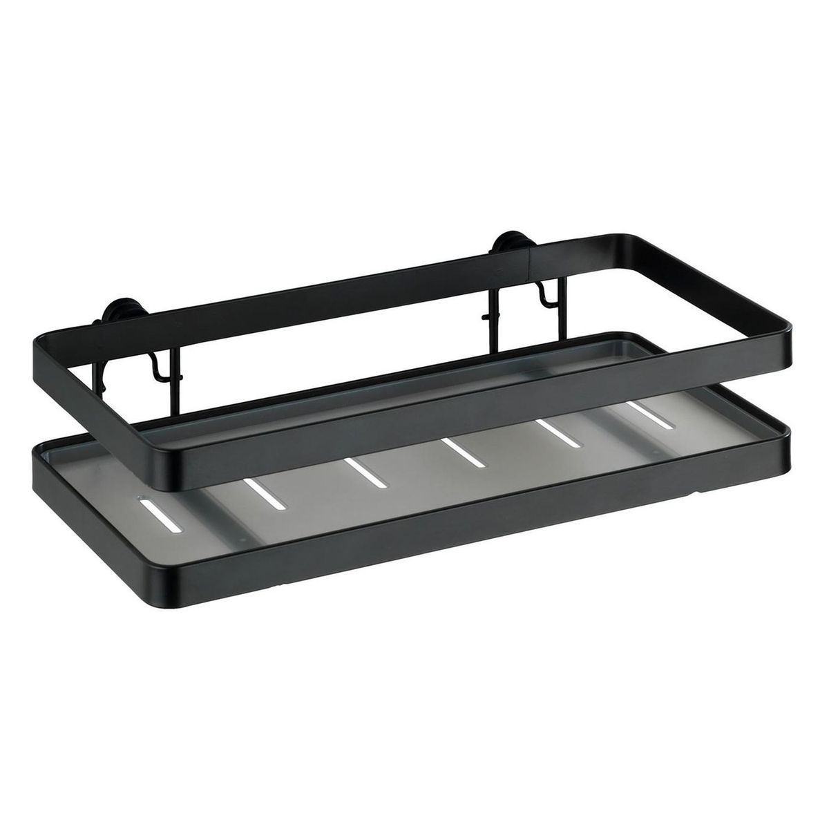WENKO - Canasto Organizador de Cocina Especiero 25x12x6cm Negro