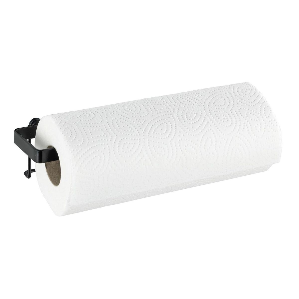 WENKO - Portapapel Organizador de Cocina 30.5x7x1.5cm Negro