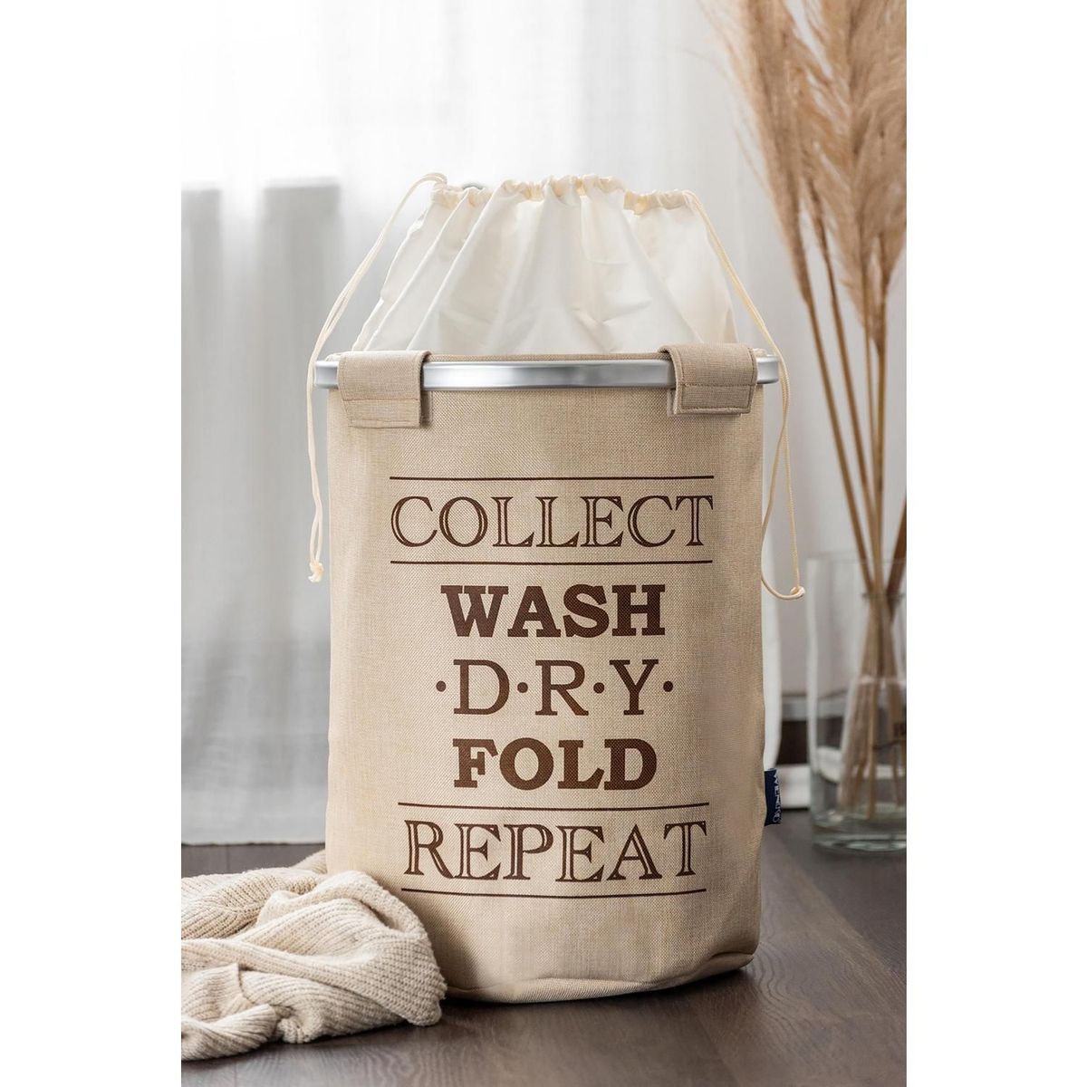 WENKO - Cesto de Ropa Ringo Beigie