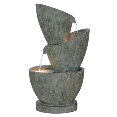 Fuente de Agua Madrid Piedra Polvo, Resina 29x81.5x47.5cm