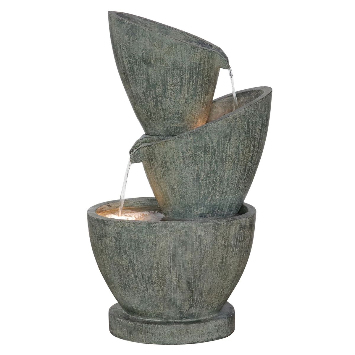 JUST HOME COLLECTION - Fuente de Agua Madrid Piedra Polvo, Resina 29x81.5x47.5cm