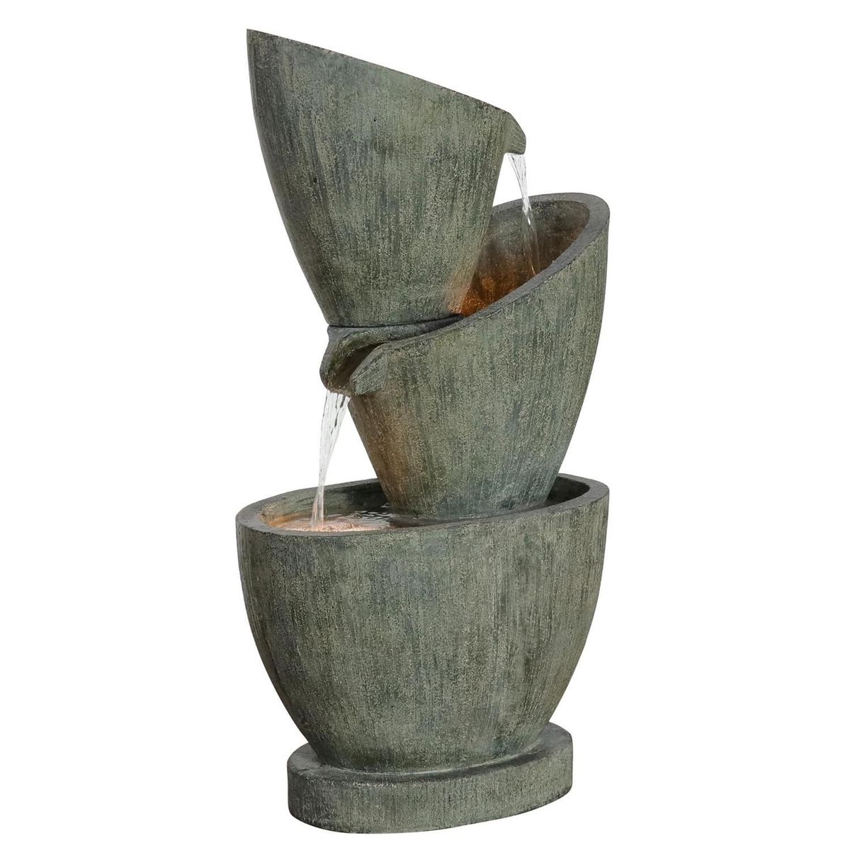 JUST HOME COLLECTION - Fuente de Agua Madrid Piedra Polvo, Resina 29x81.5x47.5cm