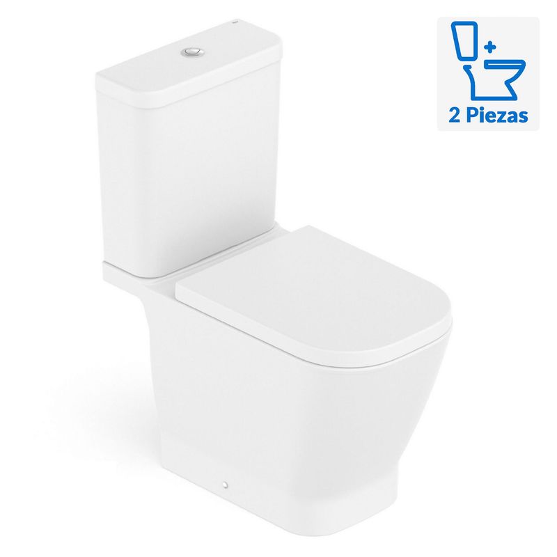 ROCA - WC Inodoro Roca Dos Piezas Cassandra Blanco Mate