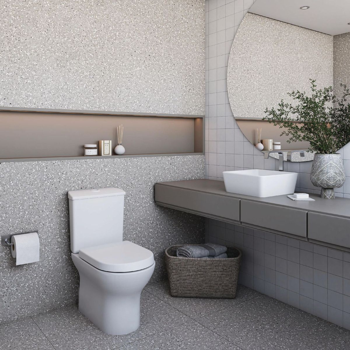 ROCA - Lavamanos para Sobreponer Roca Domus CQ35 Blanco Mate