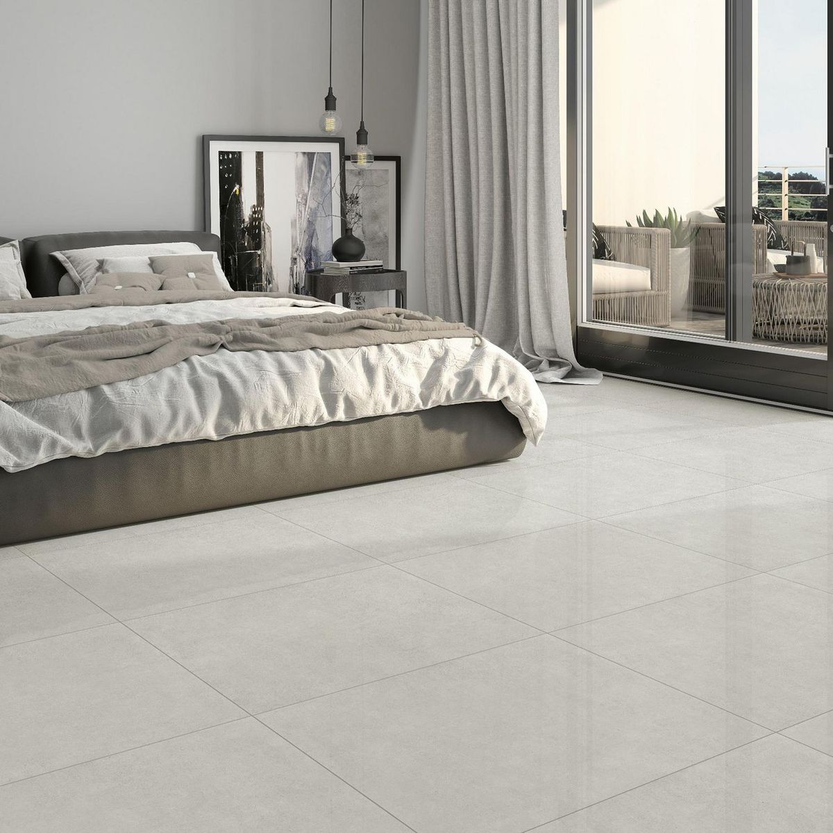 Cerámica Gris 62x62 Cementicias Brillante 2.32 m2, marca HOLZTEK - Foto 2