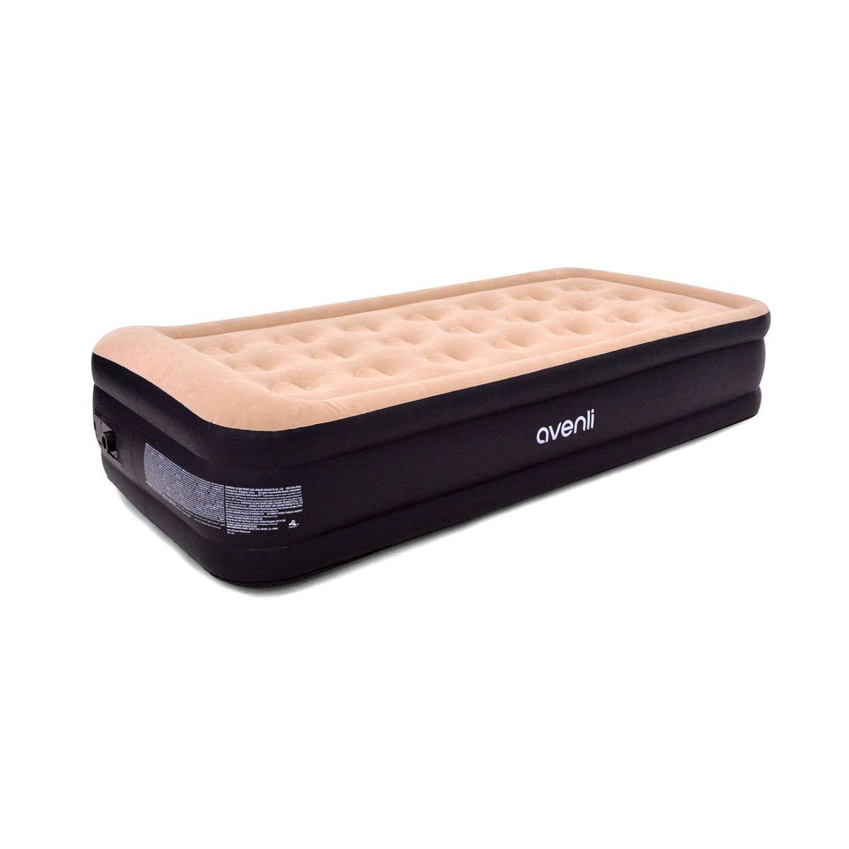 AVENLI - Colchón Inflable Eléctrico 1 Plaza 220V Avenli Negro