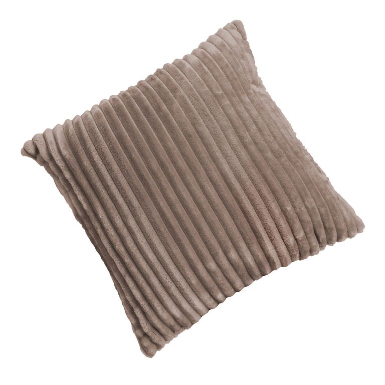 Cojín Cotelón Taupe 45x45cm | Sodimac Falabella