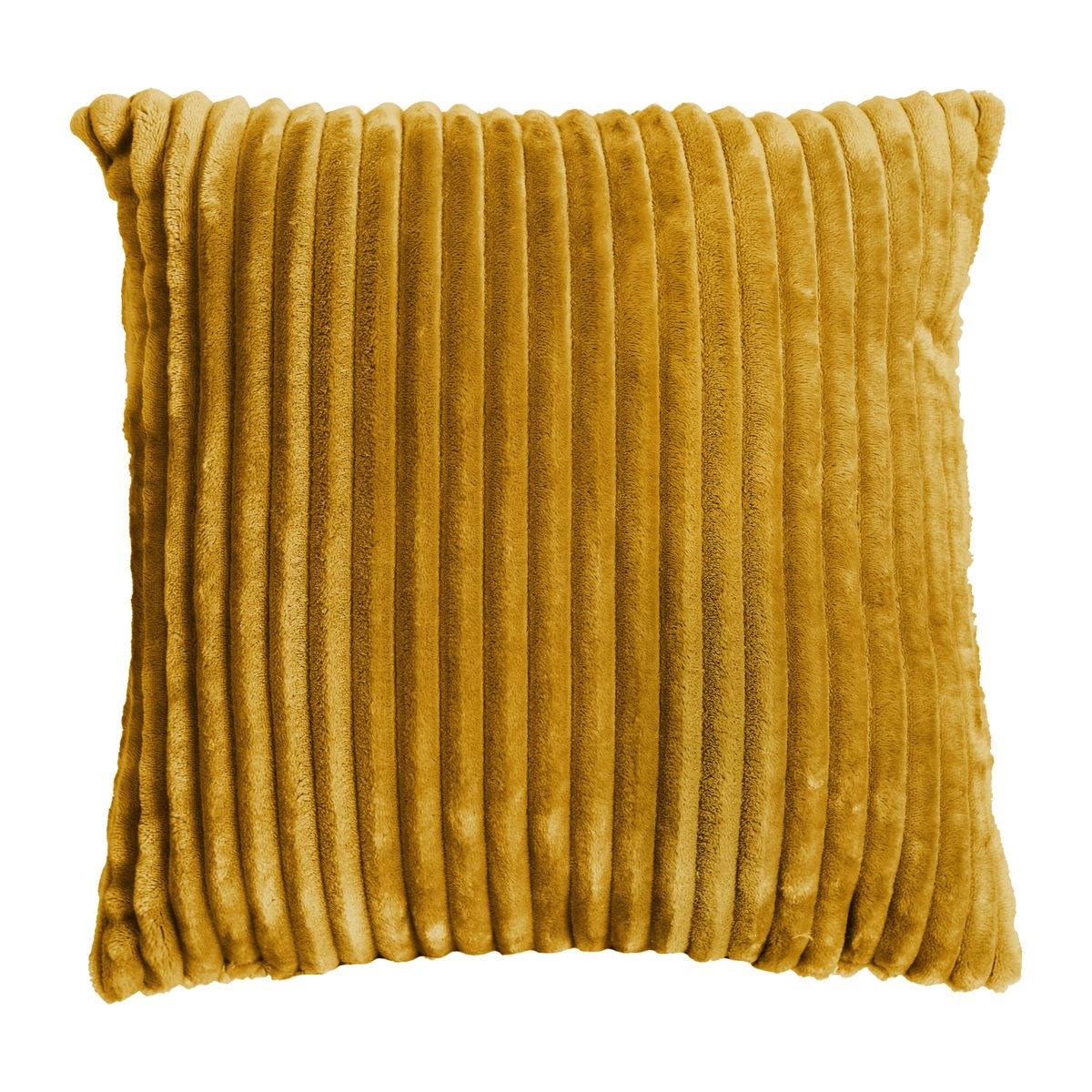 JUST HOME COLLECTION - Cojín Cotelon Mostaza 45x45cm