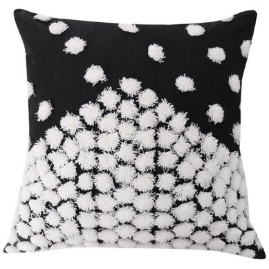 Cojn Focal Boho Negro 45x45cm