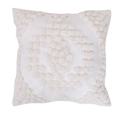 Cojn Focal Boho Blanco 45x45cm