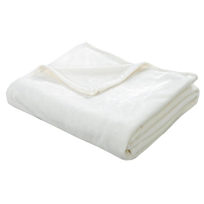 HOMY - Manta Reciclada Blanca 130x180cm