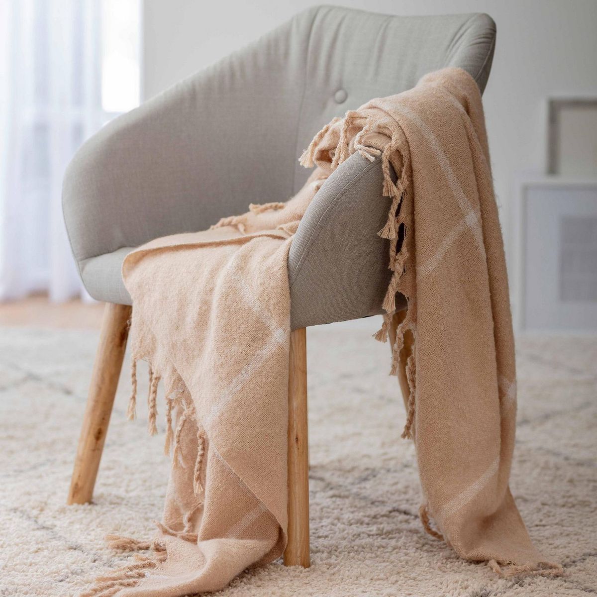 HOMY - Manta Clasic Beige 130x160cm