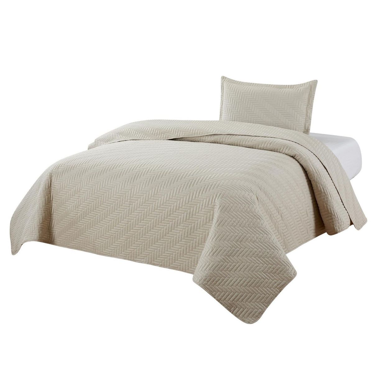 HOMY - Quilt Clasic Liso Beige 1.5P