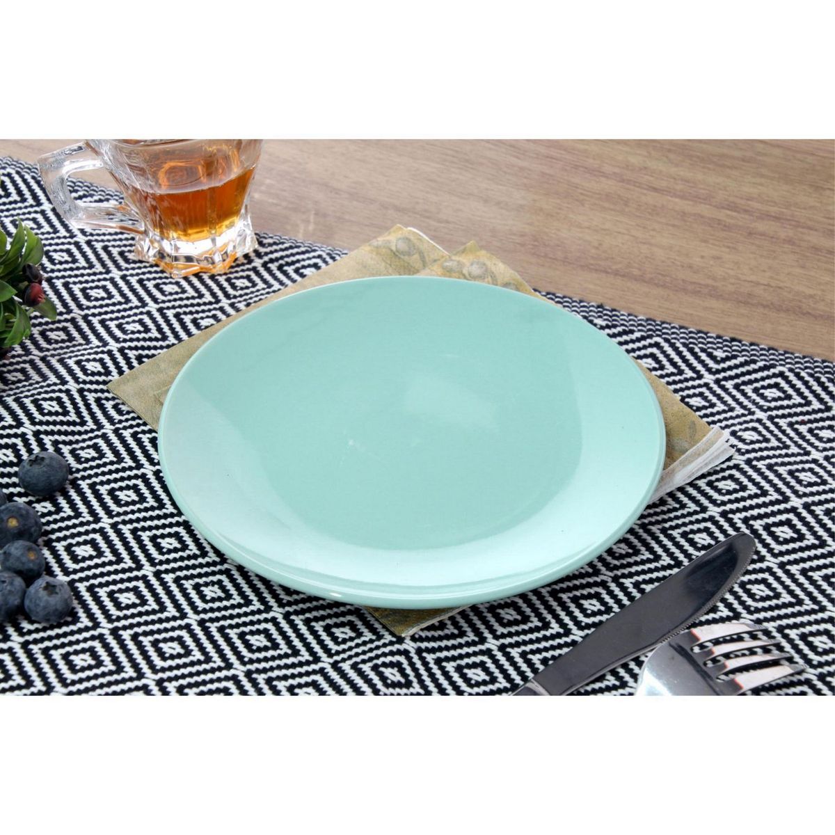 JUST HOME COLLECTION - Plato de Porcelanto 19Cm Verde