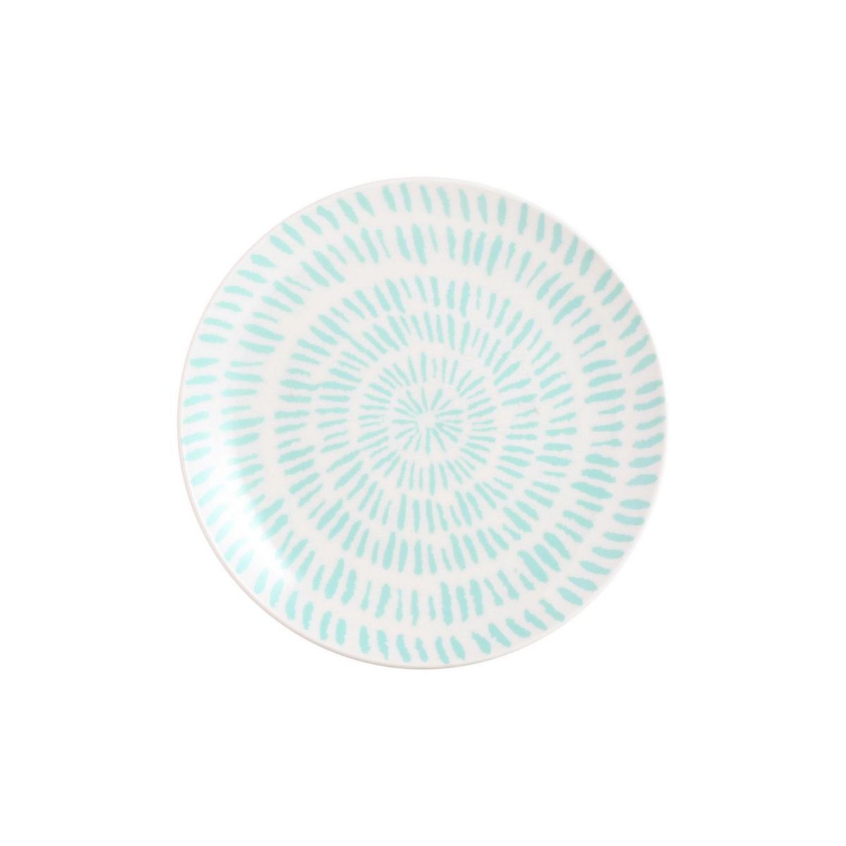 JUST HOME COLLECTION - Plato 19 cm Diseño Verde/Blanco