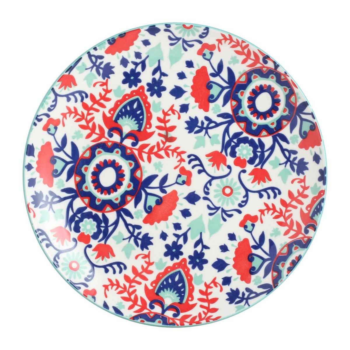 JUST HOME COLLECTION - Plato Diseño Flores 24cm