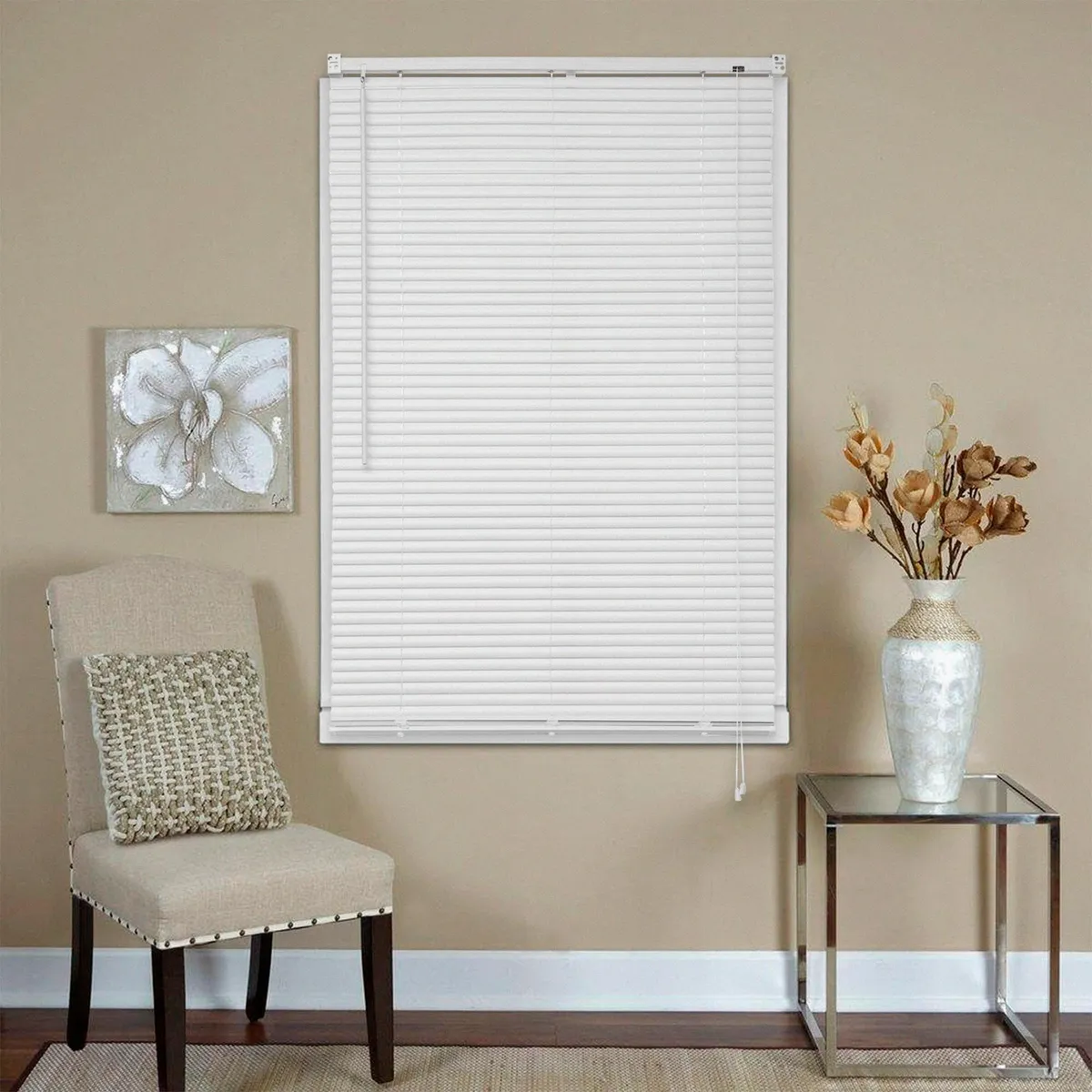 JUST HOME COLLECTION - Persiana Horizontal De PVC 100x165cm Blanco