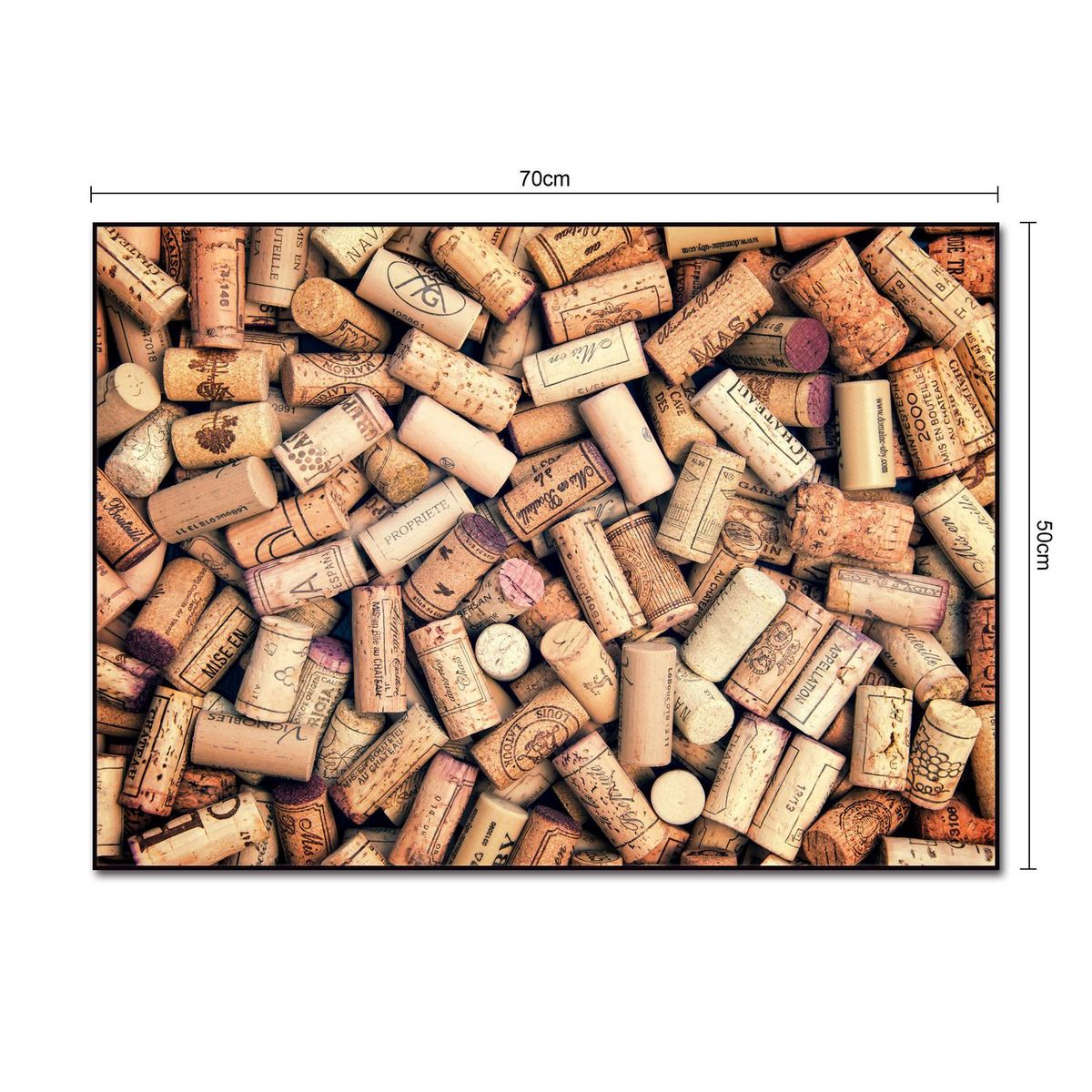 HOMY - Cuadro Acrílico Corcho 50x70cm