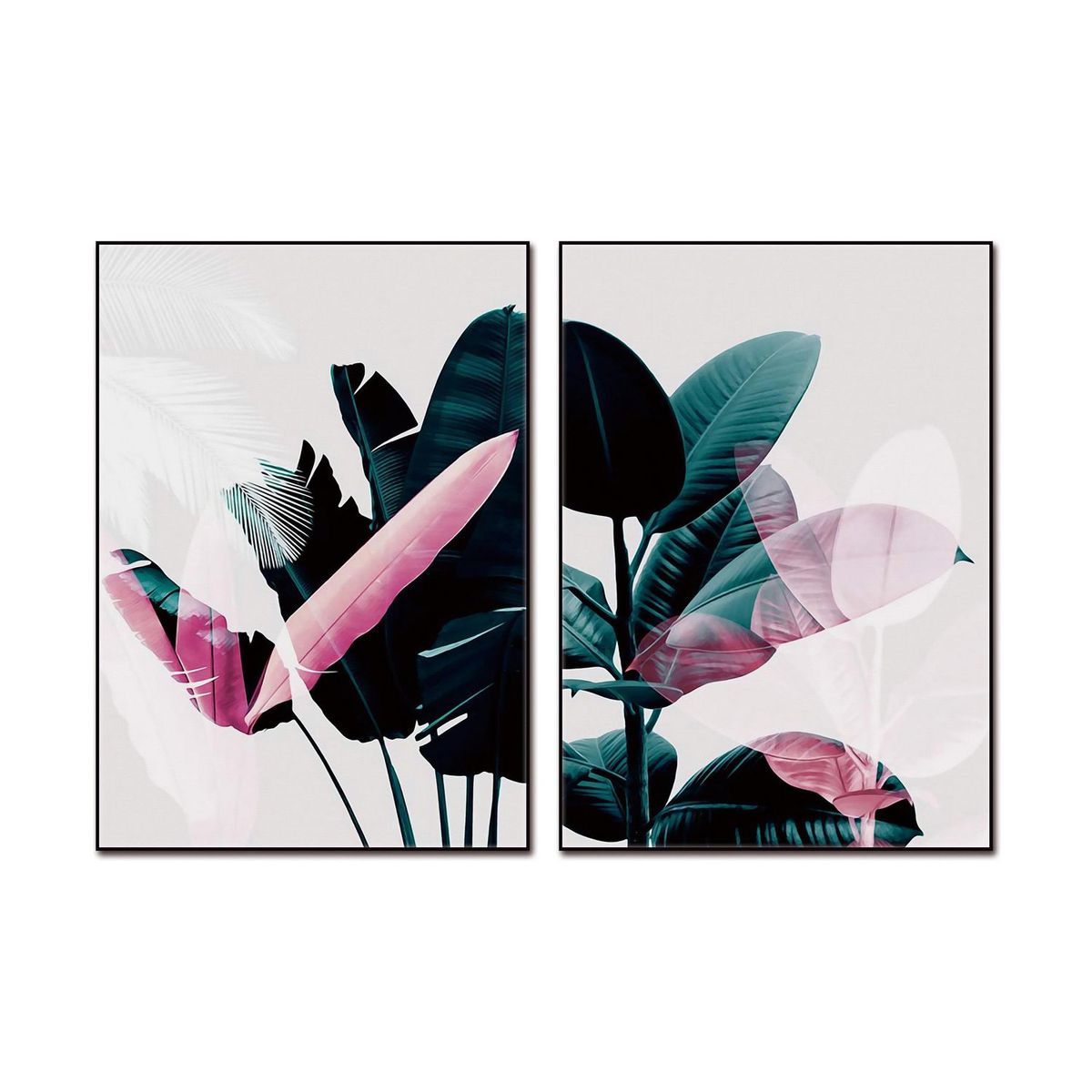 HOMY - Set 2 Cuadros Acrílico Mix 50x70cm