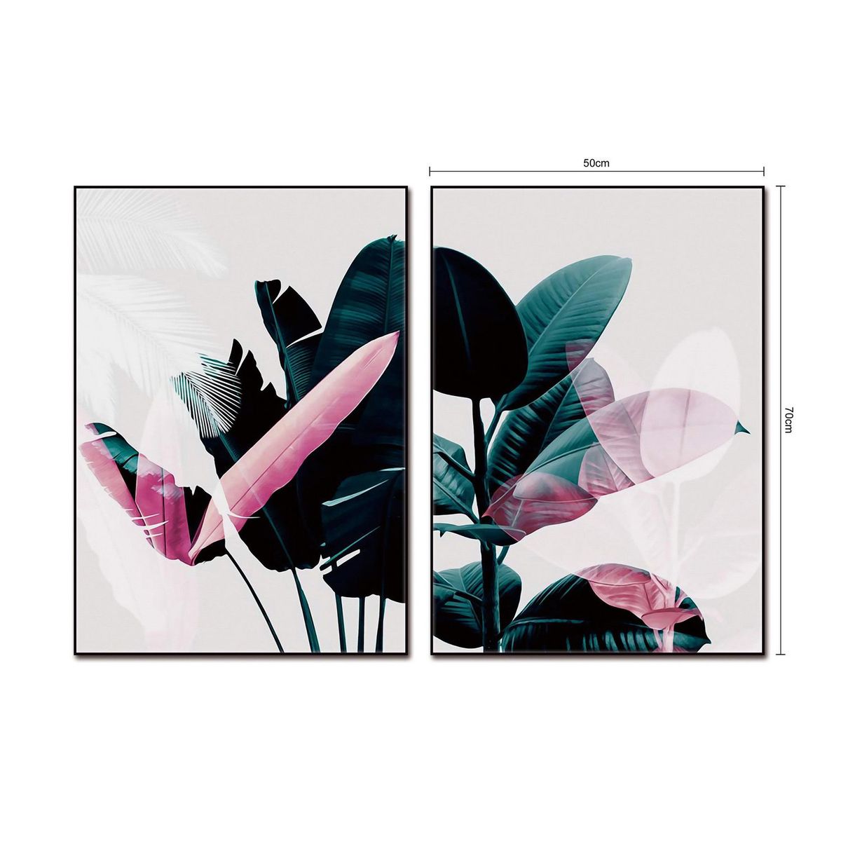 HOMY - Set 2 Cuadros Acrílico Mix 50x70cm