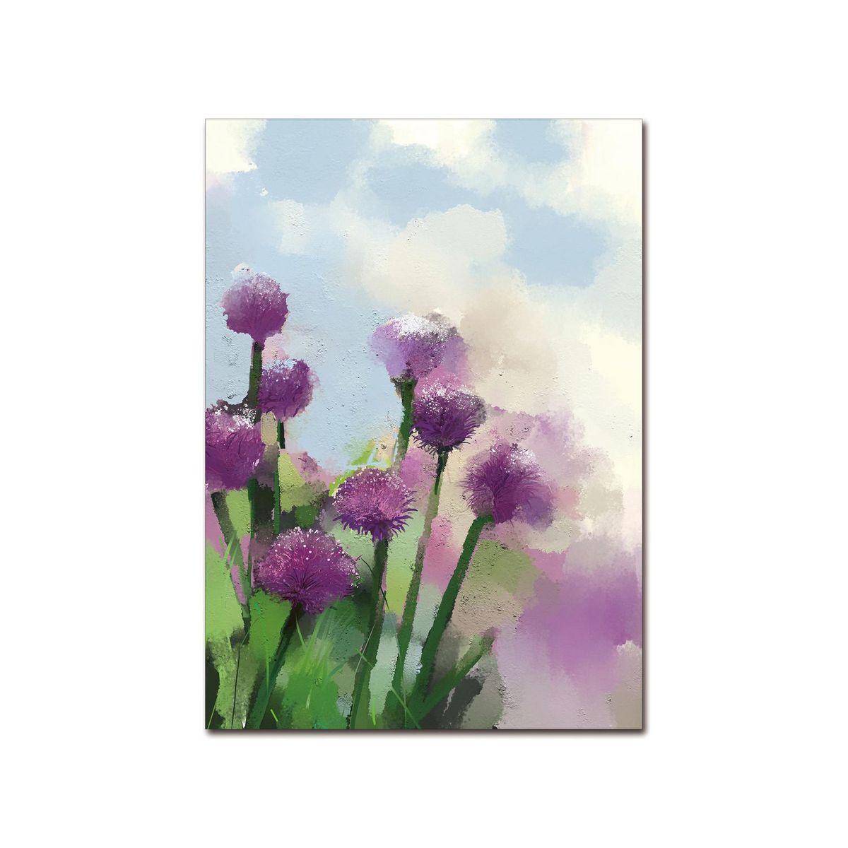 HOMY - Cuadro Canvas Acrilic Flores2 50X70Cm