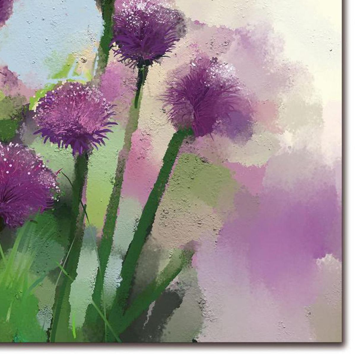 HOMY - Cuadro Canvas Acrilic Flores2 50X70Cm