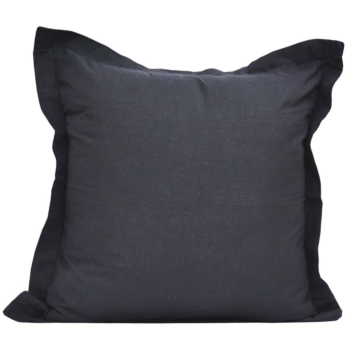 HOMY - Cojín Negro con Borde 60x60cm