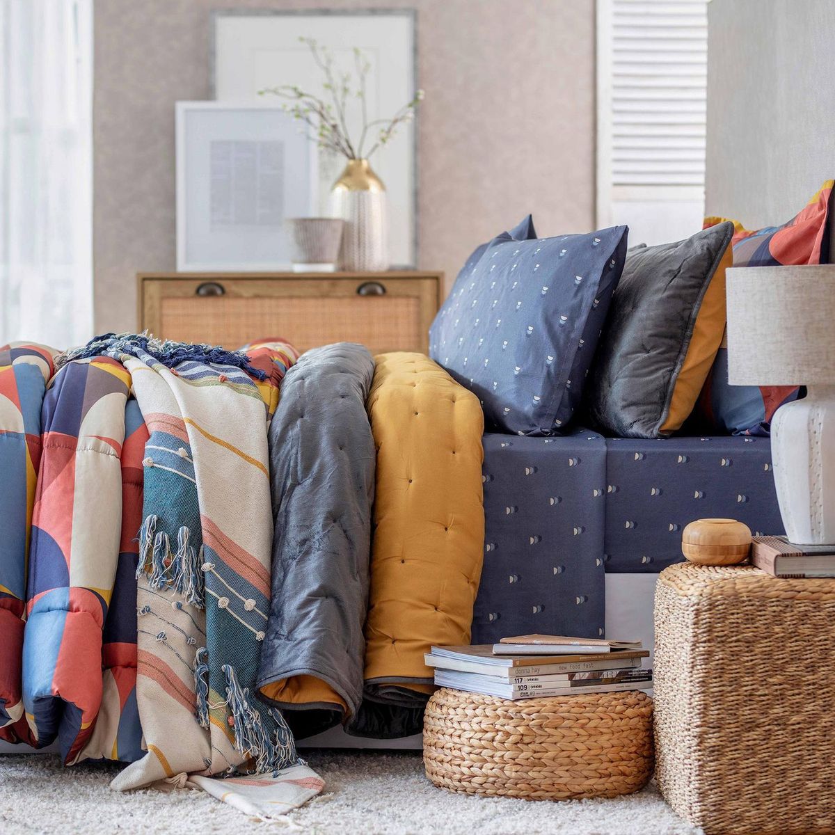 HOMY - Manta Líneas y Textura 130x150cm