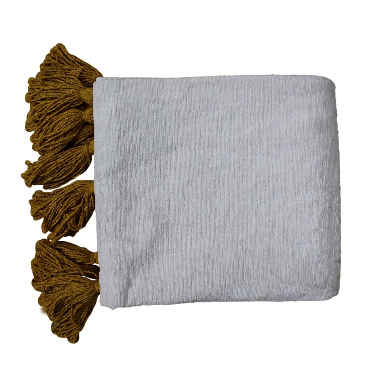 HOMY - Manta Líneas Mostaza 130x150cm