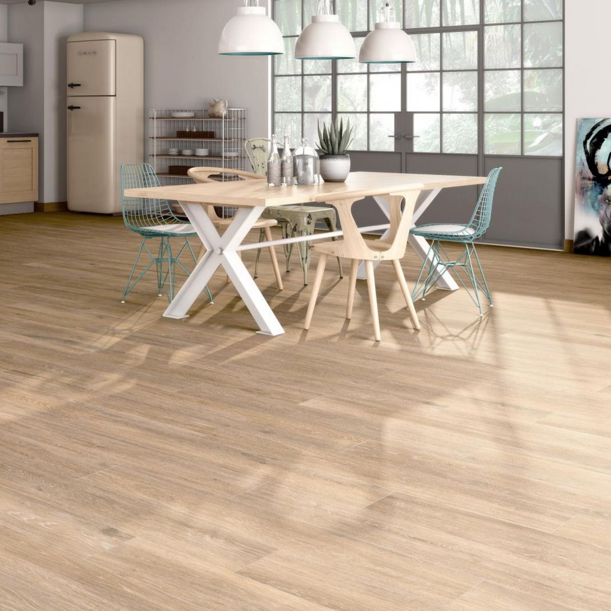 PAMESA - Porcelanato Marrón Maderado 20x120cm 1.68m2