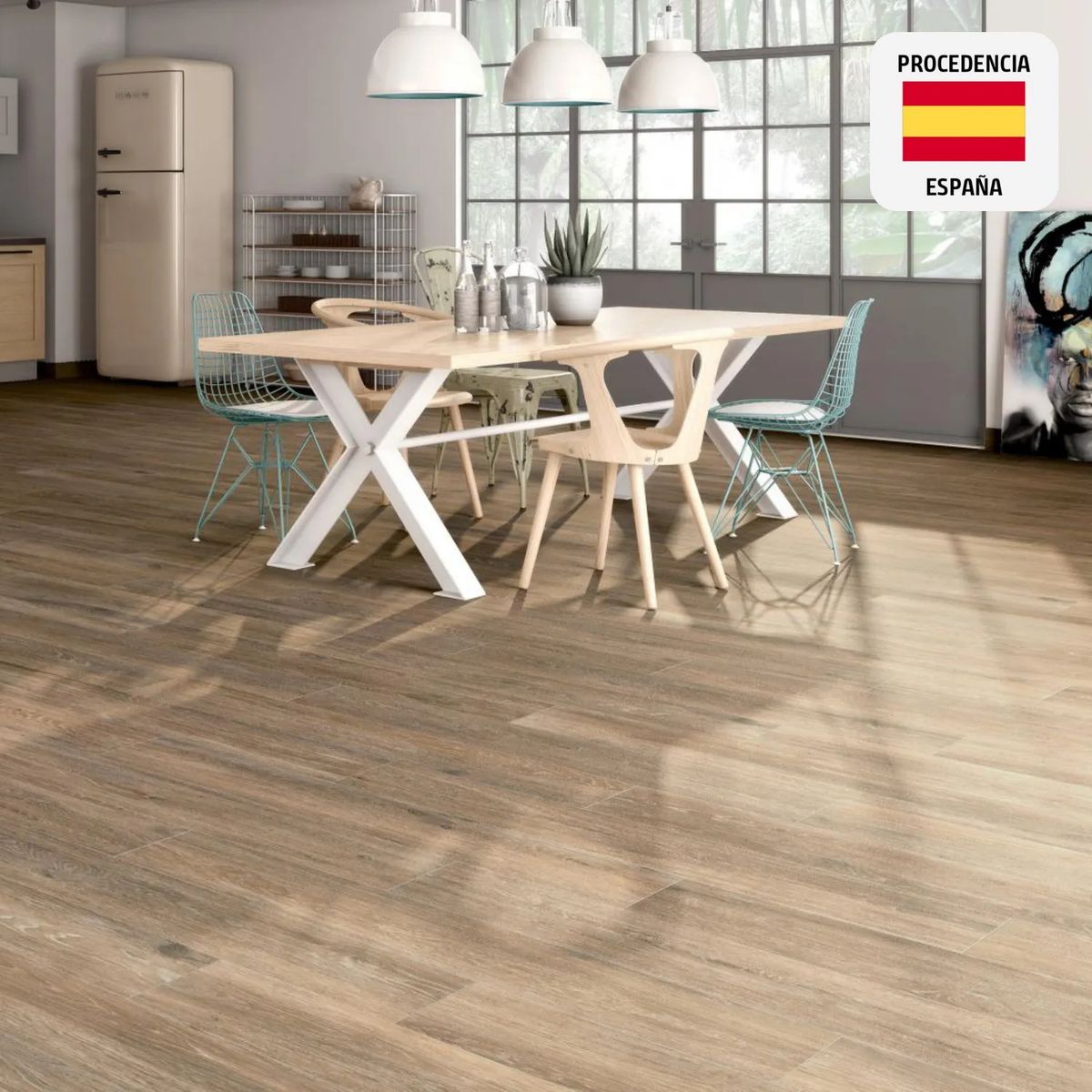 PAMESA - Porcelanato Marrón Maderado 20x120cm 1.68m2