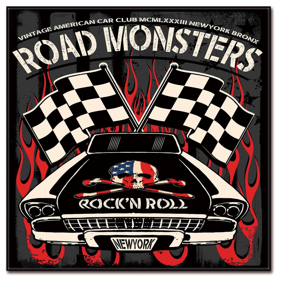 HOMY - Cuadro Acrílico Race3 40x40cm